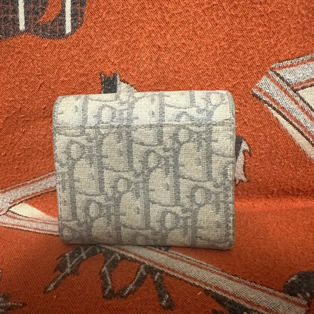 CHRISTIAN DIOR ❤️🌟OBLIQUE SADDLE LOTUS FOLDED WALLET⭐️